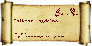 Csikesz Magdolna névjegykártya